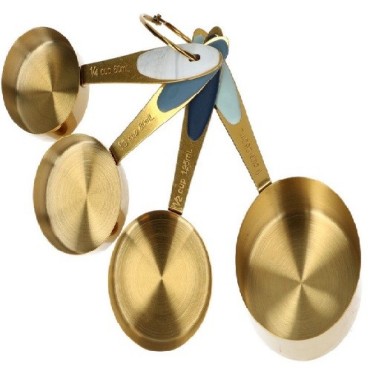 Wilton Gold Metal Measuring Cups , 4 pcs