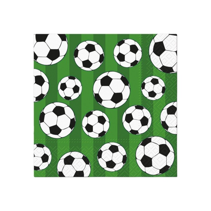 20 Servietten Fussball Party
