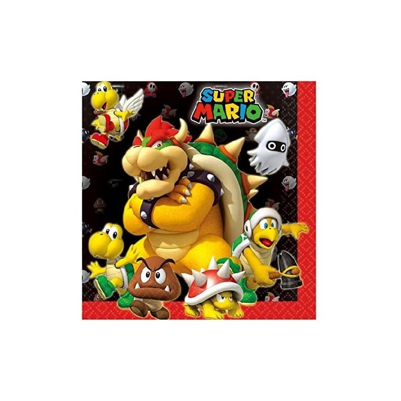 Amscan Super Mario Napkins, 20 pcs