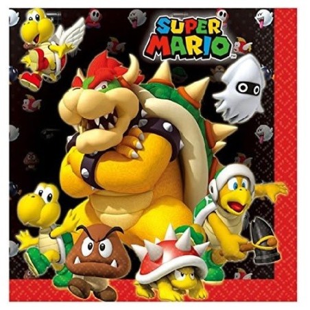 Amscan napkins Super Mario, 20 pcs