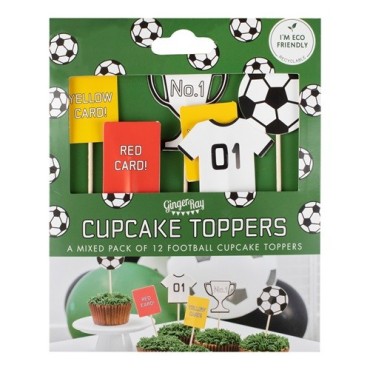 Fussball Kuchentopper Set - Fussball Kuchendekoration