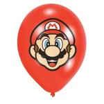 Amscan Super Mario Luftballon, 6 Stück