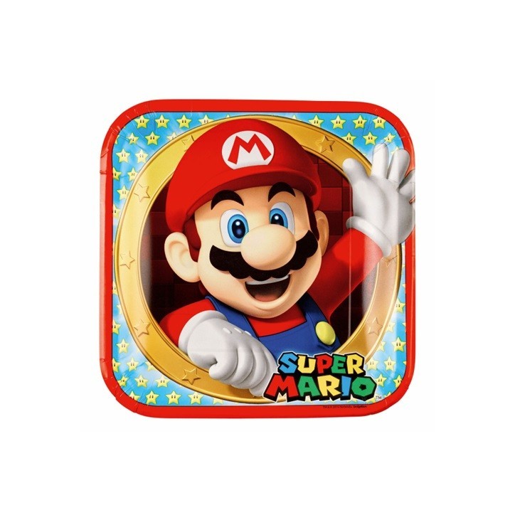 Amscan Super Mario Partyplates - Super Mario Tableware Amscan Super Mario Partyplates - Super Mario Tableware