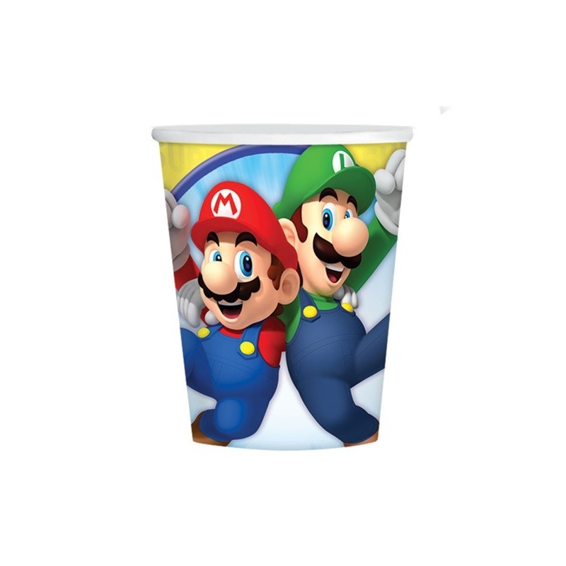 Amscan Super Mario Cups, 8 pcs