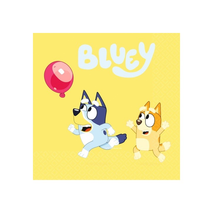 Bluey Napkins - Partyware Bluey and Bingo Bluey Napkins - Partyware Bluey and Bingo