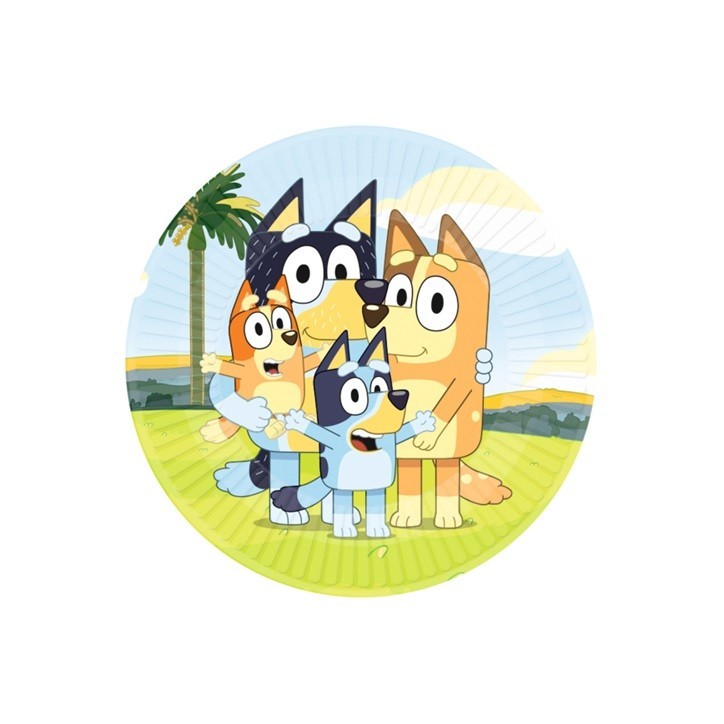 Bluey Einwegteller - Bluey & Bingo Kindergeburtstag! Bluey Einwegteller - Bluey & Bingo Kindergeburtstag!