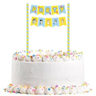 Bluey Cake Bunting - Bluey & Bingo Cake decoration