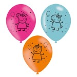 Amscan Peppa Pig Balloons, 6 pcs