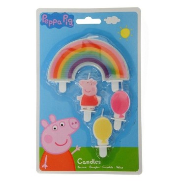 Peppa Pig Birthday Candles - Peppa Pig Cake Decoration