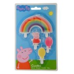 Amscan Peppa Pig Regenbogen Geburtstagskerzen, 4 Stück