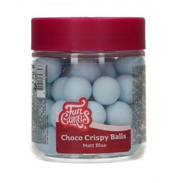 15mm Blue Chocolate Balls Cake Decor - Baby Blue Choco Pearls - edible Pearls