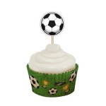 Anniversary House Fussball Cupcake Topper 12 Stück