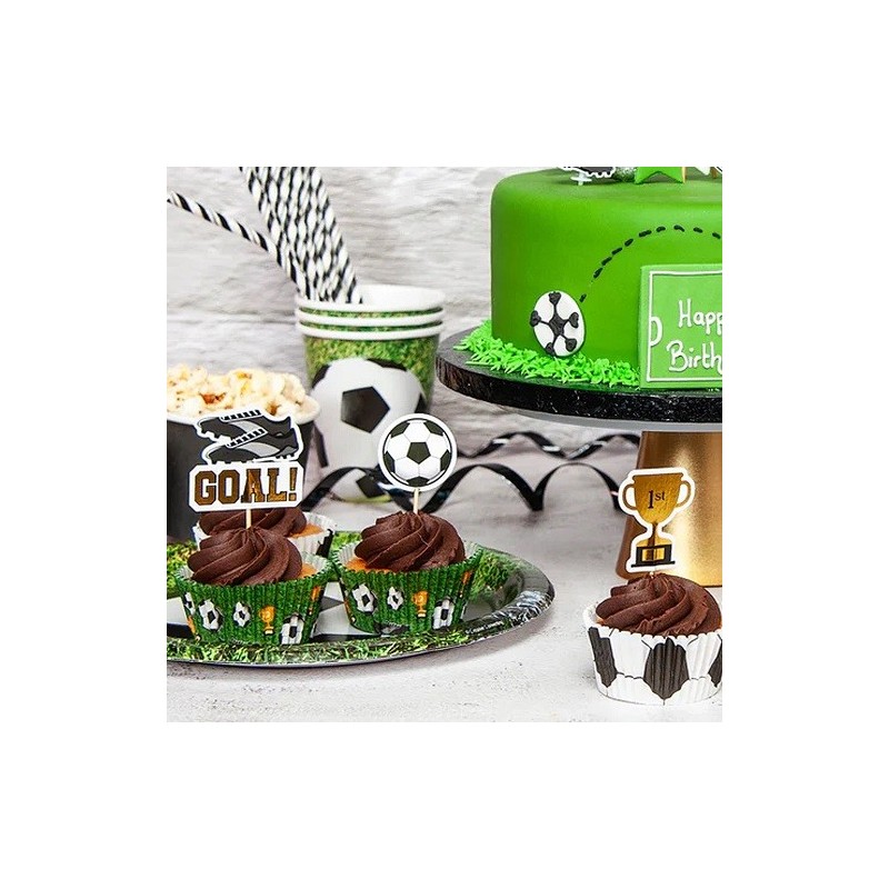 Anniversary House Fussball Cupcake Topper 12 Stück