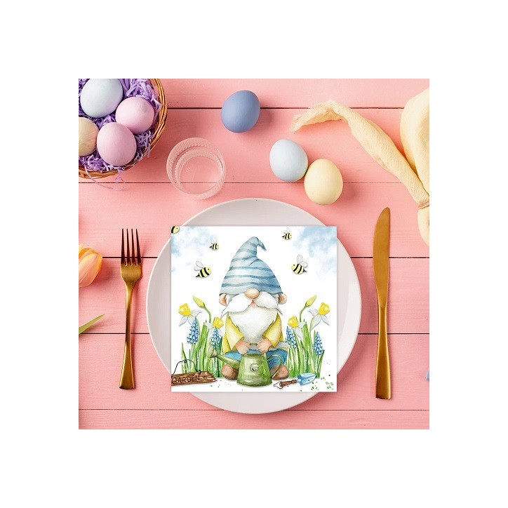 Napkins Garden Gnome - Summer Napkins Napkins Garden Gnome - Summer Napkins