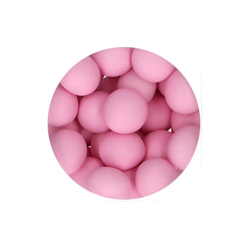 FunCakes 15mm Choco Crispy Pearls - Matt Pink, 130g