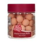 FunCakes 15mm Choco Crispy Pearls - Matt Peach, 130g