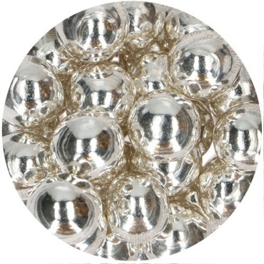 Edible Pearls Metallic Silver - Luxury Cake Decoration Silver Chocolate Pearls
