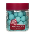FunCakes 15mm Choco Crispy Pearls - Pearl Blue, 130g