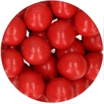 FunCakes 15mm Schokoladen Perlen - Pearl Rot, 130g