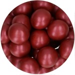 FunCakes 15mm Schokoladen Perlen - Shiny Bordeaux, 130g