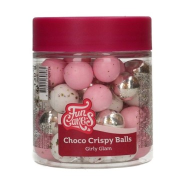 Girly Glam Choco Crispy Balls - Edible Pearls for Cake Decorating