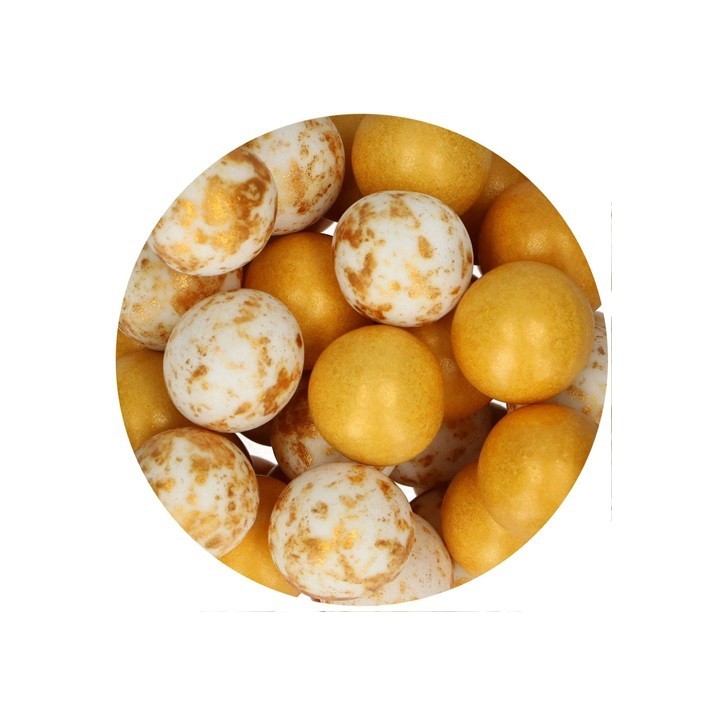 Edible Pearls Glamour Gold - Choco Crispy Balls Glamour Gold FunCakes Edible Pearls Glamour Gold - Choco Crispy Balls Glamour Gold FunCakes