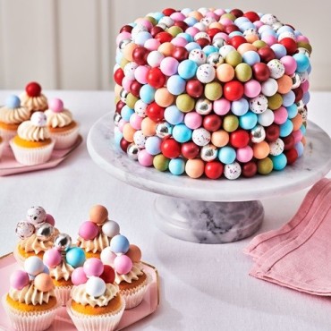 Elegant Chocolate Pearls Sunset Mix - Pastell Tones Pearl Cake Decoration