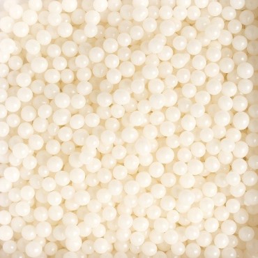 White Sugar Pearls 5mm - Decora Shiny White Pearls