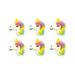 Decora Unicorn Sugar Pipings, 6 pcs