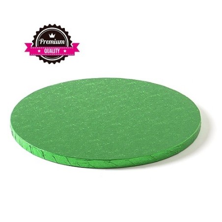Premium 30cm green round rigid cake board - Green Cake Board