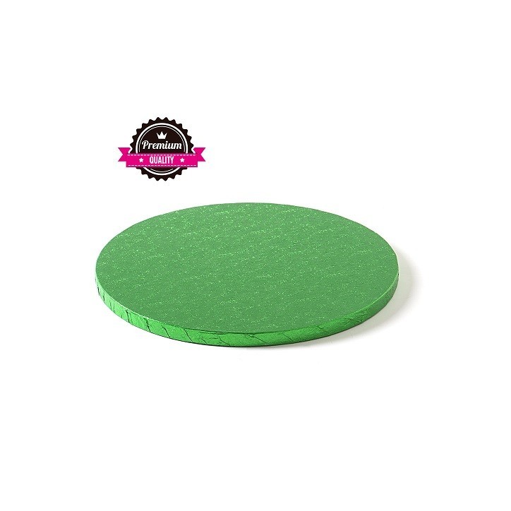 Green Cake Board - Premium Round Rigid Cake Board 25cm Green Cake Board - Premium Round Rigid Cake Board 25cm