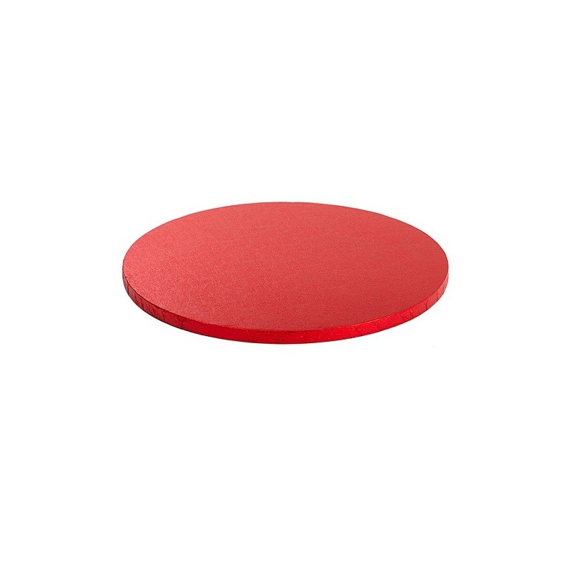 12mm Round Cake Board RED, 25cm