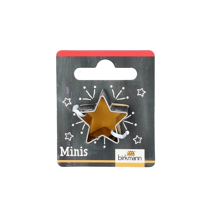 Garnierausstecher Stern - Mini Keksausstecher Stern