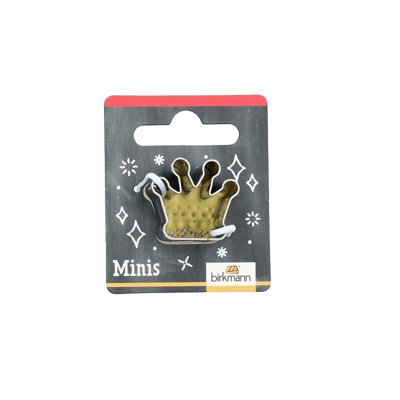 Birkmann Mini Crown Cookie Cutter, 26mm