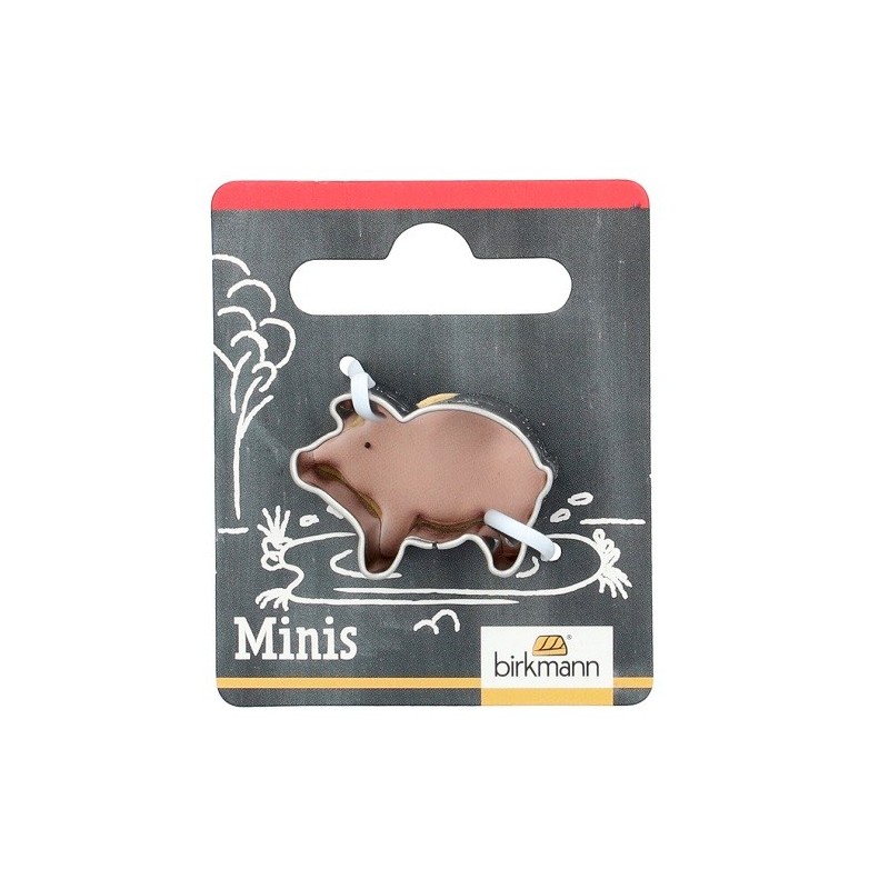 Birkmann Mini Pig Cookie Cutter, 28mm