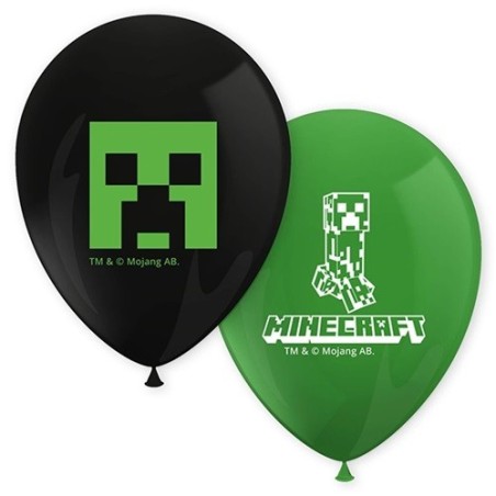 Creeper Luftballons - Minecraft Partydekoration - Minecraft Ballons