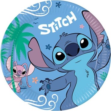 Stitch Teller - Lilo & Stitch Partydeko - Stitch & Angel Pappteller 🌺