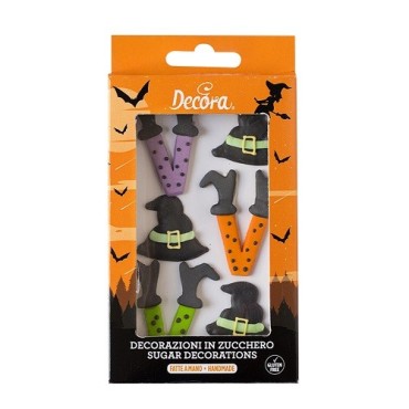 Halloween Witch Zuckerdekoration - Hexen Kuchendekor