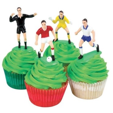 Cake Toppers Soccer Goals and Teams with Referee