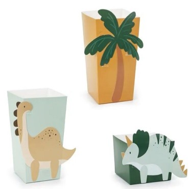 PartyDeco Dinosaur Snack Boxes