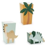 PartyDeco Dinosaur Snack Boxes, 6 pcs