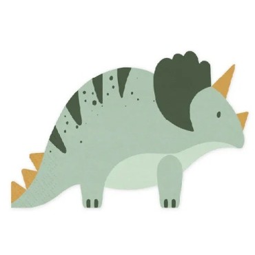 PartyDeco Triceratops Napkins, 12 pcs