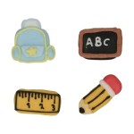 FunCakes Back to School Sugar Decoration, 8pcs