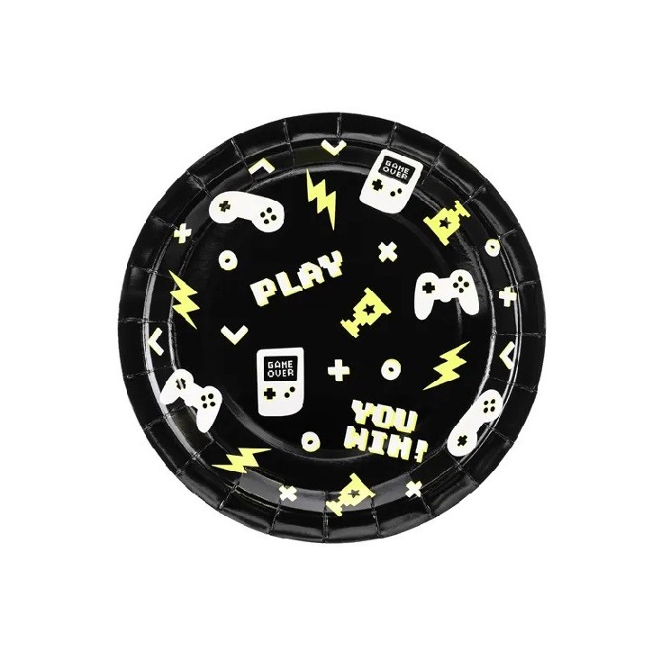 PartyDeco Gamepads Pappteller, 6 Stück PartyDeco Gamepads Pappteller, 6 Stück
