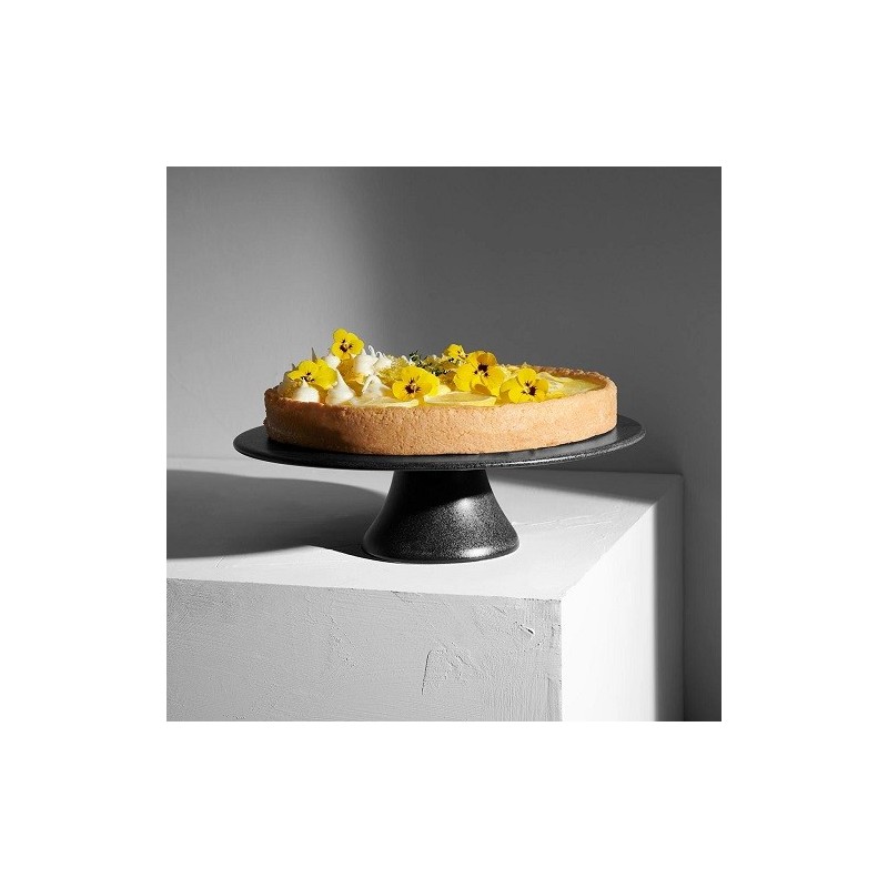 ASA Selection Grande Nero Ceramic Cake Stand black iron, 29x9cm