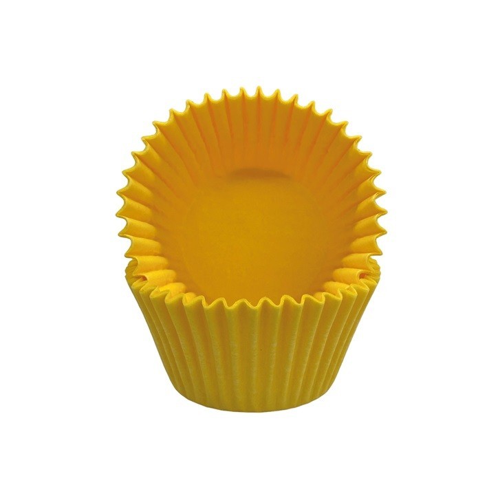 Cupcake Förmchen Uni Gelb - Muffinförmchen Gelb