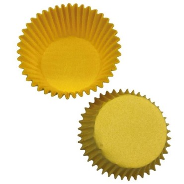 Cupcake Liners Yellow - Muffin Cases Yellow