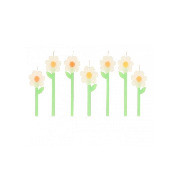 Meri Meri Daisy Kerzen - Floral Pattern Cake Candles Meri Meri Daisy Kerzen - Floral Pattern Cake Candles