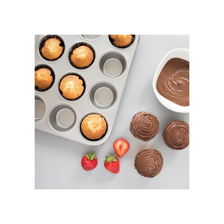 Muffin Tray – Perfect Muffins and Cupcakes, 12-Hole Muffin Tray – Perfect Muffins and Cupcakes, 12-Hole