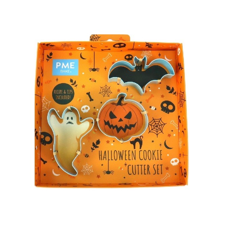 PME Halloween Cookie Cutter Set 3 Pieces – Ghost Bat Pumpkin